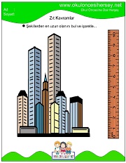 Uzun Kısa Kavramı Çalışma Sayfalarıme çalışmaları